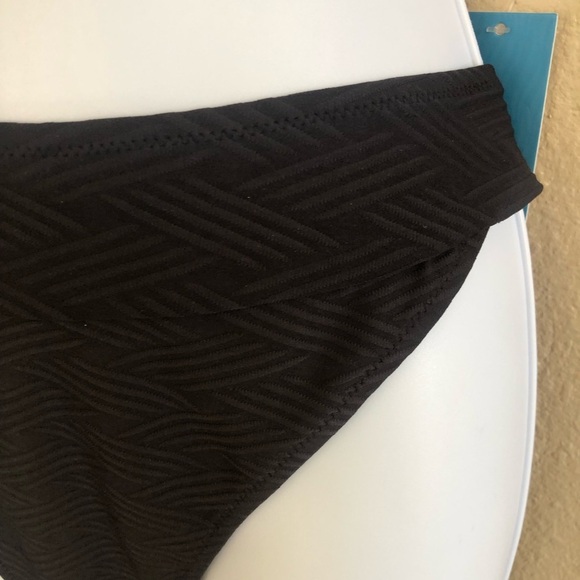 Cupshe Texturized Criss Cross Self Tie Spaghetti Straps Cheeky Bikini Swim Set - Picture 12 of 16